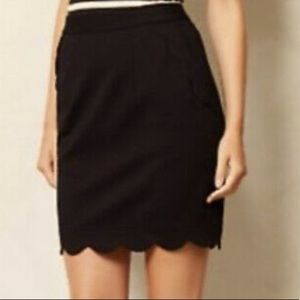 Skies are Blue Bernice Scallop Hem Skirt Size M